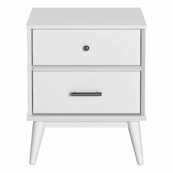 Kd Estanteria Mid-Century Night Stand - White KD3362520